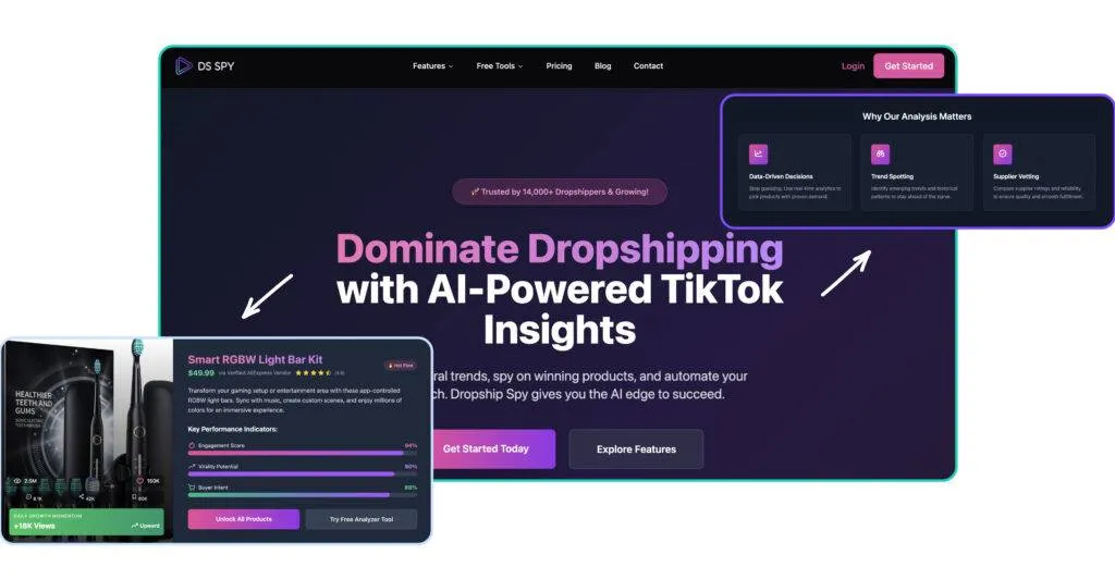 SpySales alternatives and competitors Dropship-spy platform