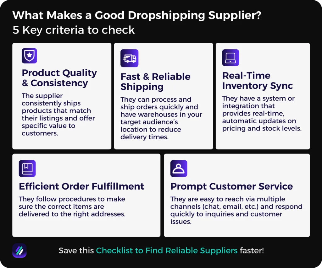 What Makes a Good Dropshipping Supplier Key Criteria