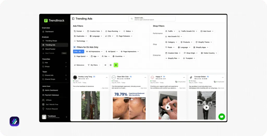 best ad spy tools trendtrack