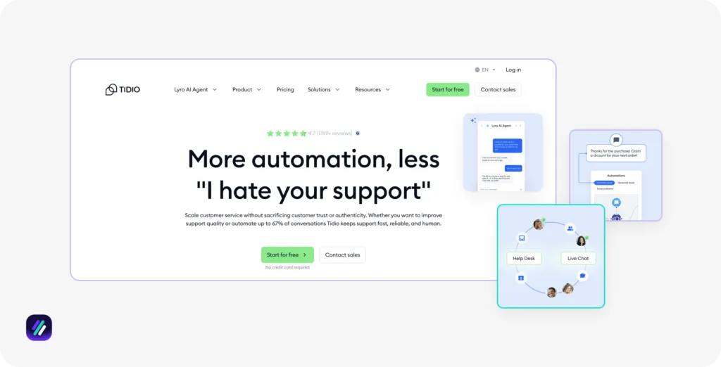 best dropshipping AI tools Tidio