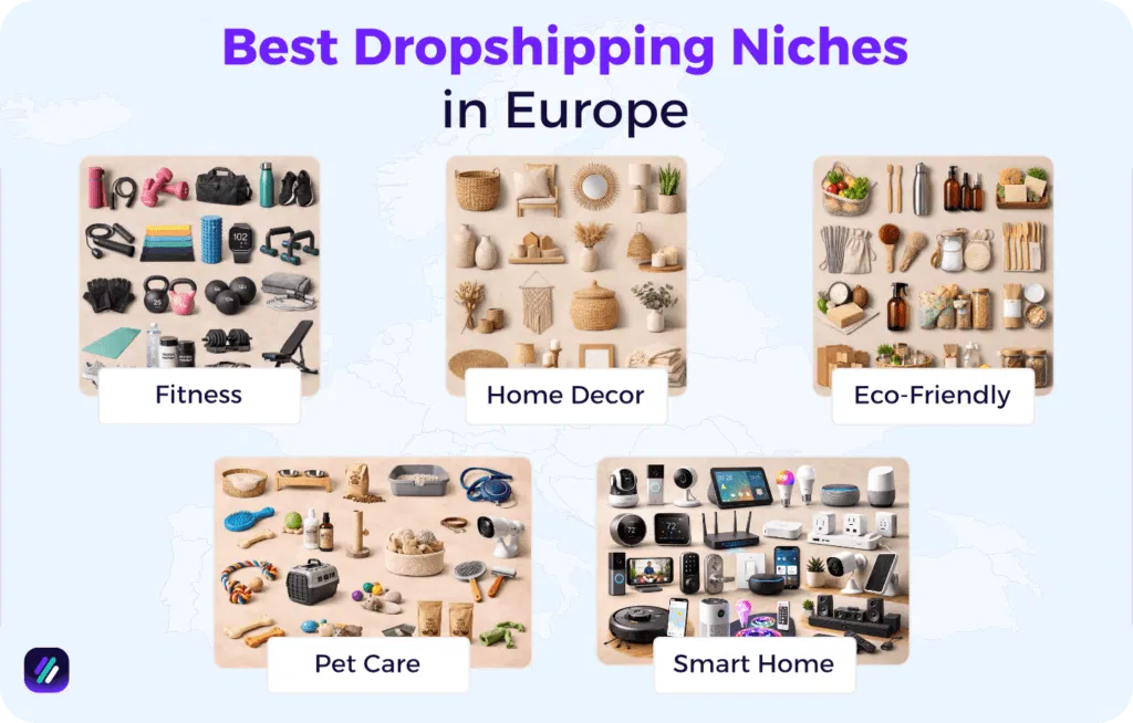 best dropshipping niches in europe