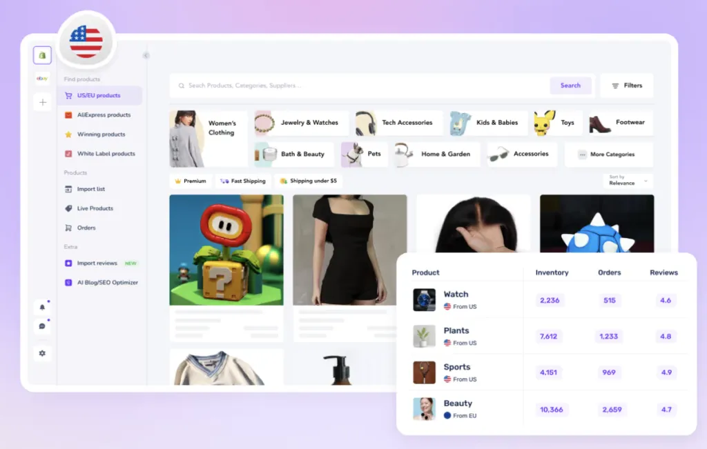 best dropshipping supplier apps Spocket