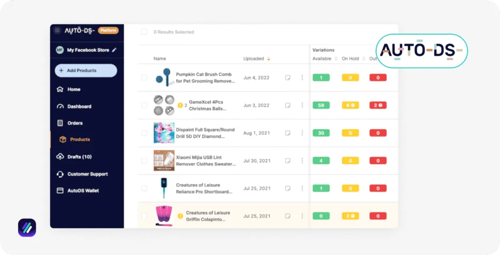 best shopify dropshipping software AutoDS