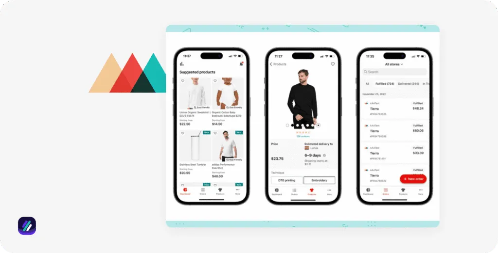 best shopify dropshipping software Printful