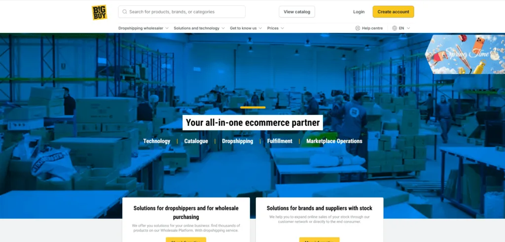 bigbuy is one of the european dropshipping suppliers