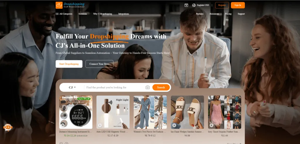 cjdropshipping is one of the european dropshipping suppliers