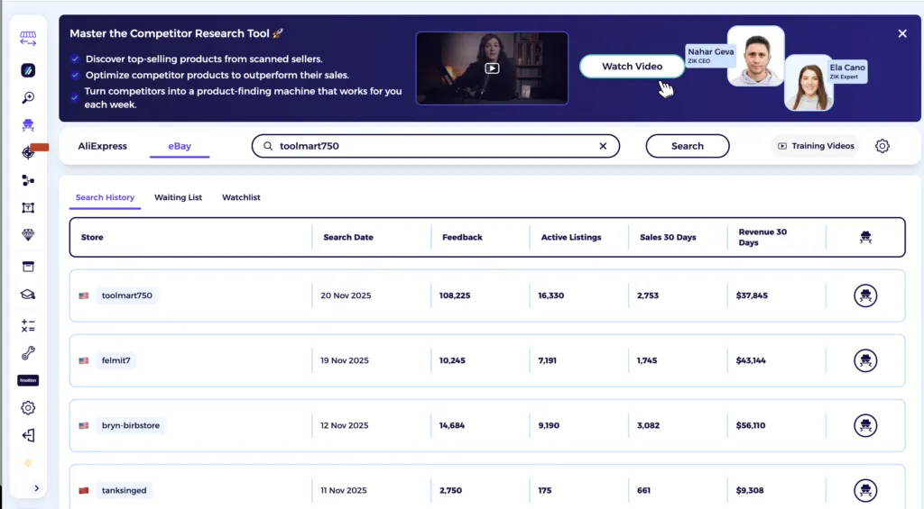 ebay competitor research tool