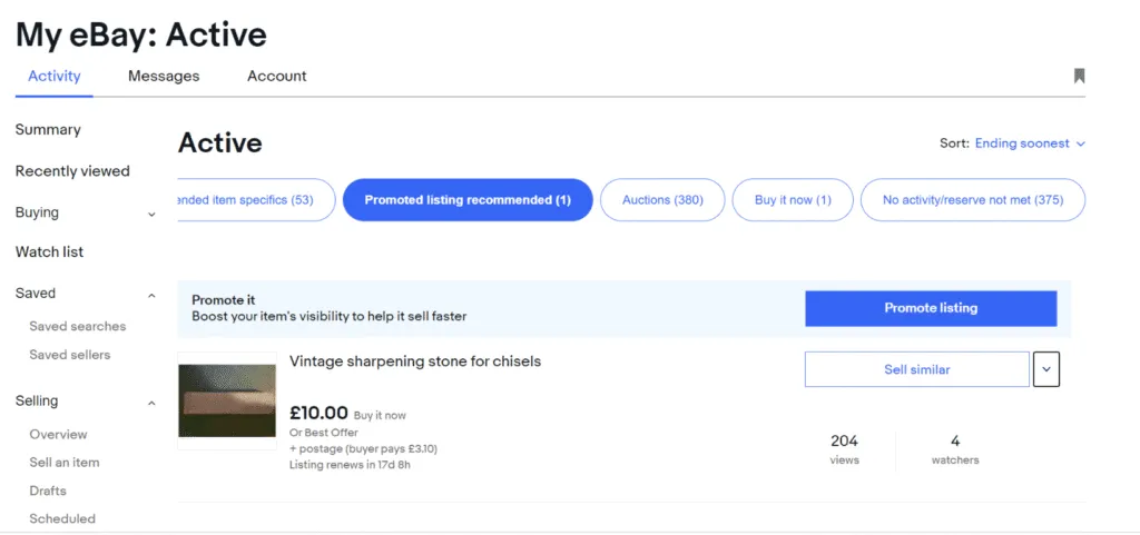 ebay sales down how to fix promoted listings