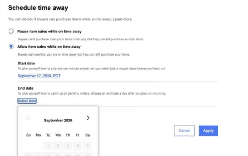 ebay sales down how to fix schedule a sale