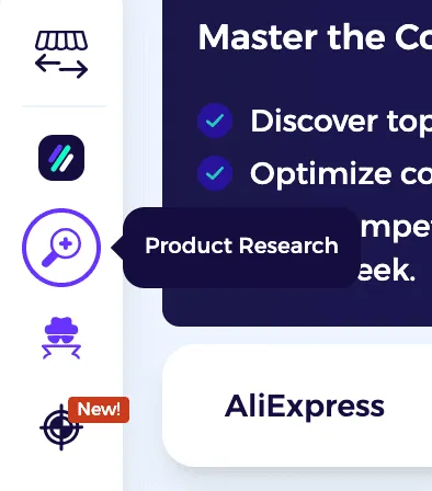 go to dash board and go to product research on ebay