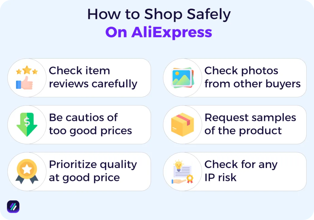 how to shop safely on AliExpress based on eBay research