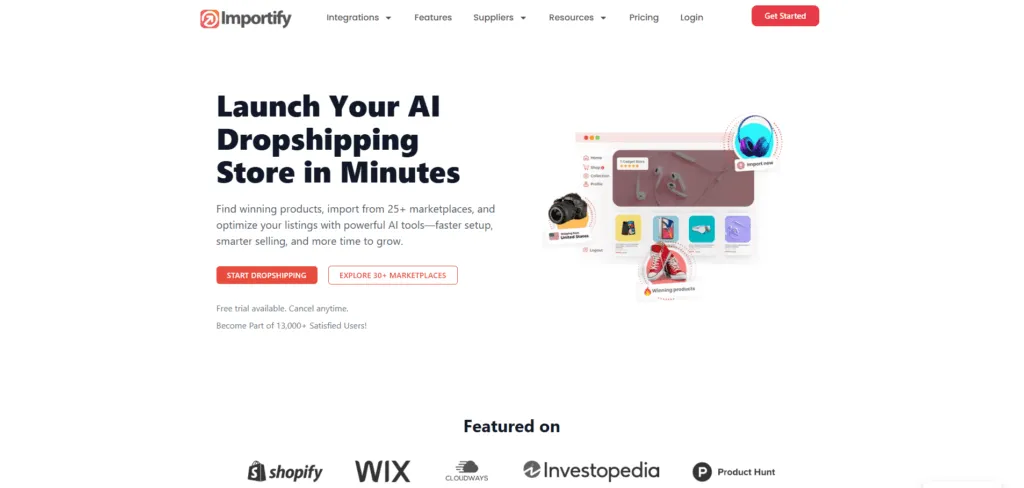 importify is one of the oberlo alternatives