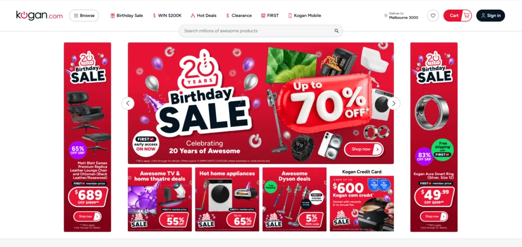 kogan is one of the best australian dropshipping suppliers