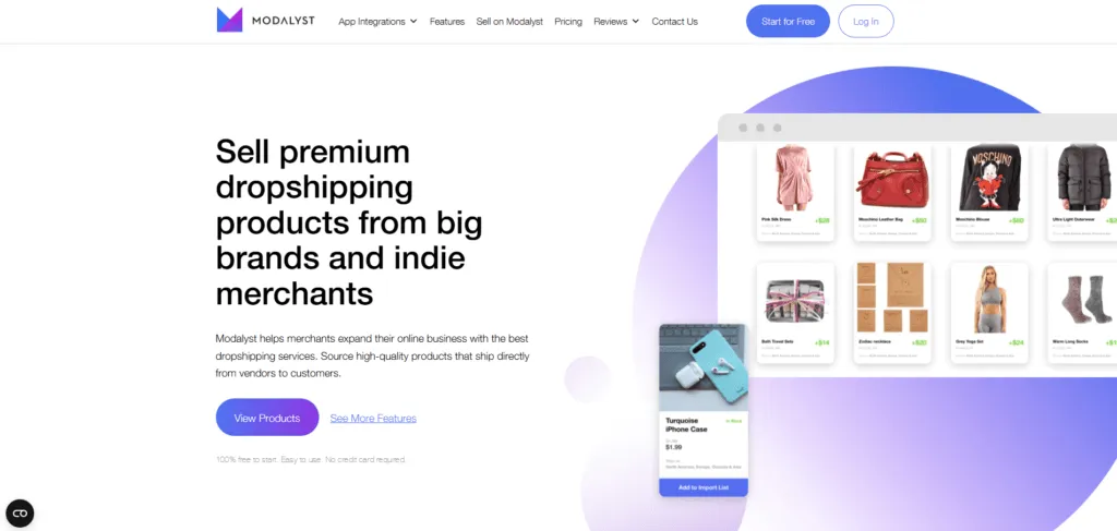 modalyst is one of the oberlo alternatives