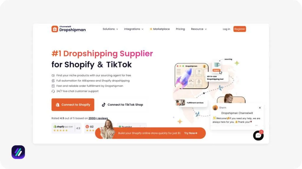 one of the best dropshipping software for supplier and product sourcing is Dropshipman