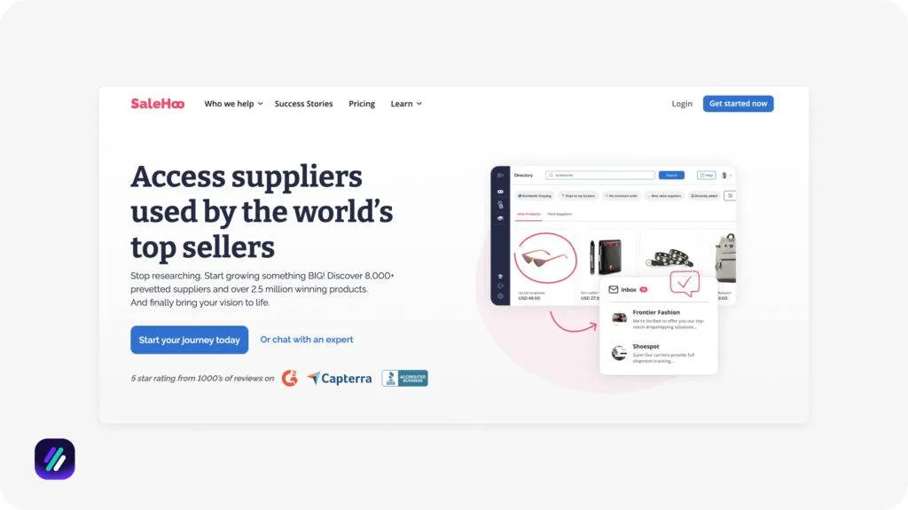 one of the best dropshipping software for supplier and product sourcing is SaleHoo