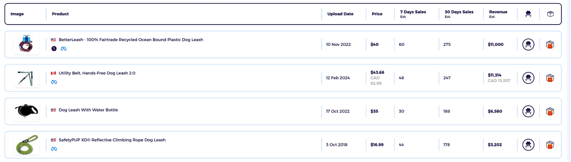 product view inside zik shopify product explorer
