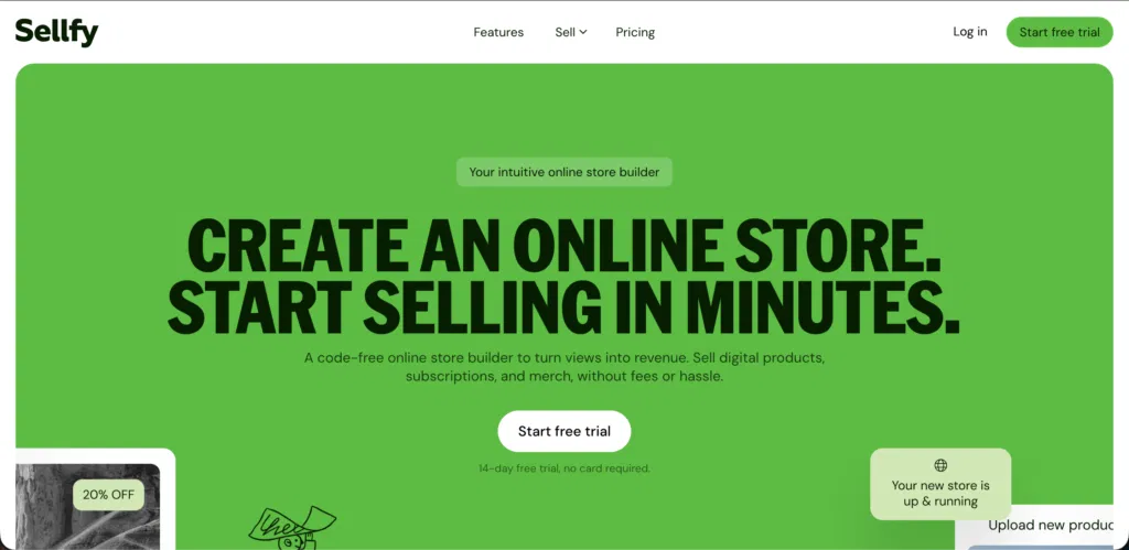 sellfy dropshipping website builders