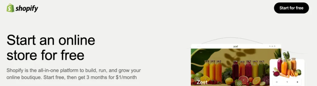 start a shopify subscription