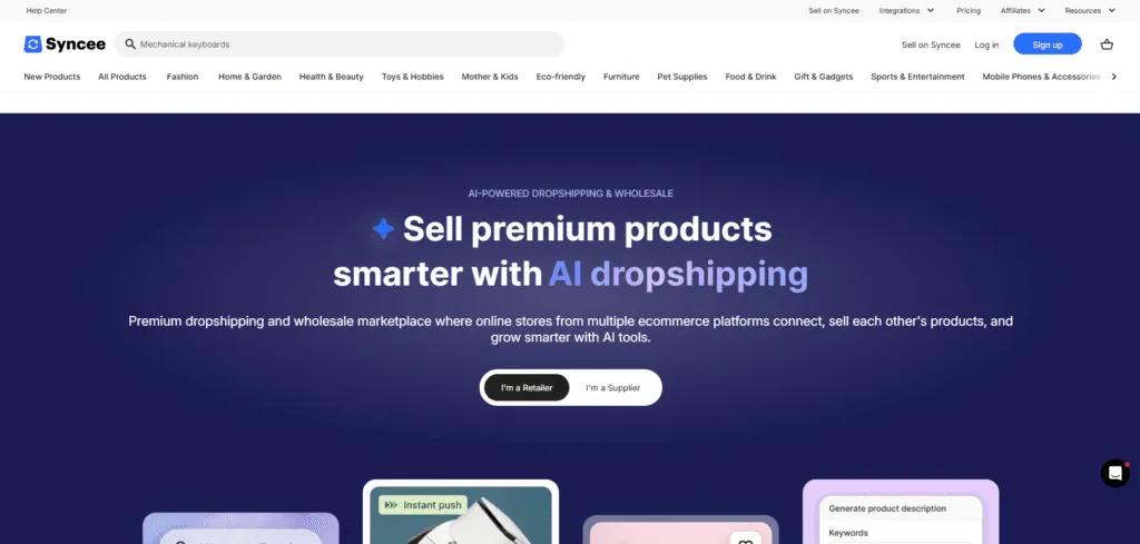 syncee is one of the oberlo alternatives