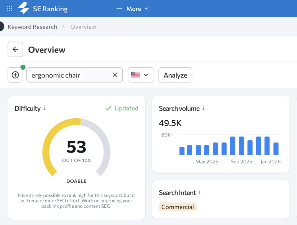 use seo tools to do dropshipping niche research