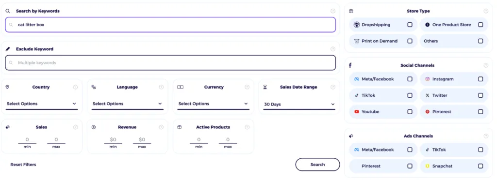 zik analytics dropshipping store finer gather data on other pet supply stores