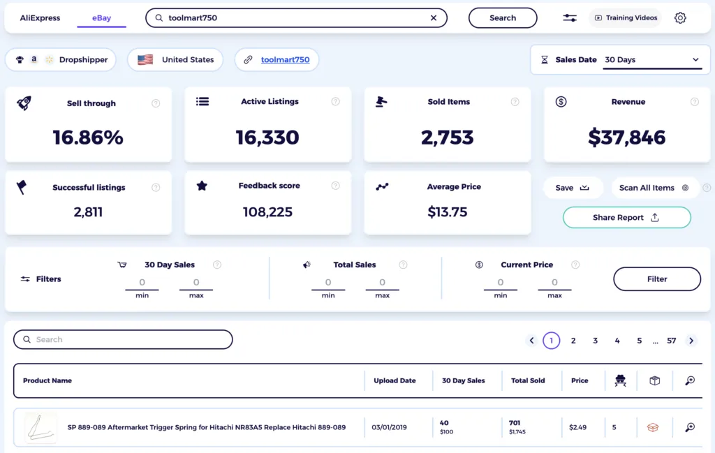 zik analytics sold listings ebay