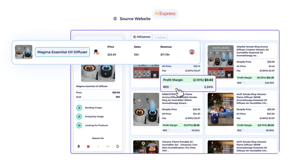 zik analytics supplier matching aliexpress
